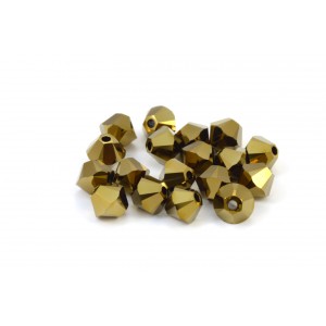 Bicone Swarovski (5328) 3mm cristal dorado 2xab 